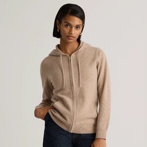 Quince Mongolian Cashmere Full Zip Hoodie